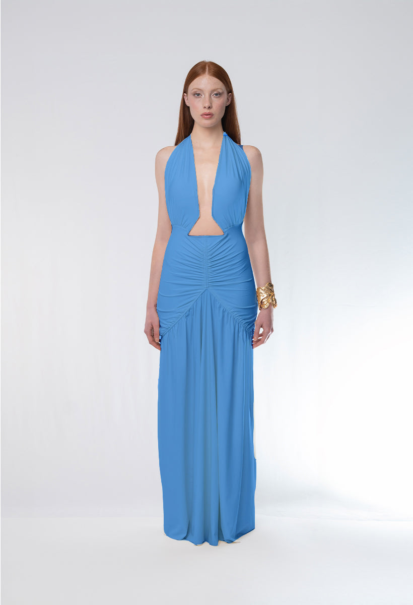 Coco de Terre Dress Blue Azzure