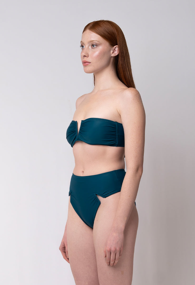 Stella Two-Piece Blue Teal-Top - As seen on Miss France
