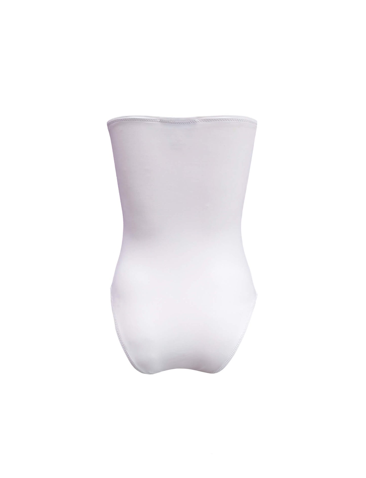 Nayades the Label women's swimsuit Coco de Mer One-Piece in White, displayed back on a ghost mannequin.